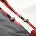 Kurtka męska snowboardowa biało bordowa