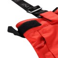 Spodnie męskie narciarskie snowboardowe czerwone z szelkami