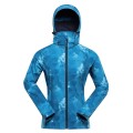 Kurtka damska wiatroodporna softshell windbarrier 8000 Hoora niebieska