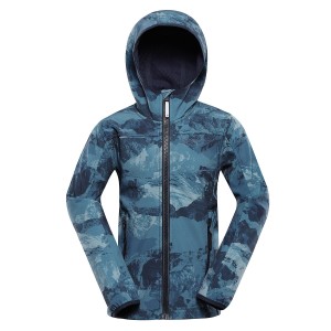 Kurtka dziecięca wiatroodporna softshell windbarrier 8000 Hooro