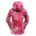 Kurtka dziecięca wiatroodporna softshell windbarrier 8000 Hooro różowa