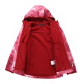 Kurtka dziecięca wiatroodporna softshell windbarrier 8000 Hooro różowa