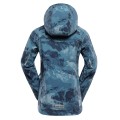 Kurtka dziecięca wiatroodporna softshell windbarrier 8000 Hooro niebieska