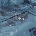 Kurtka dziecięca wiatroodporna softshell windbarrier 8000 Hooro niebieska