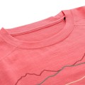 Koszulka damska turystyczna wełna merino Woolena 2 różowa