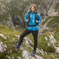 Kurtka damska wiatroodporna softshell windbarrier 8000 Hoora niebieska