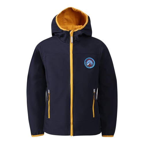 Kurtka dziecięca turystyczna softshell windbarrier 5000 Omano