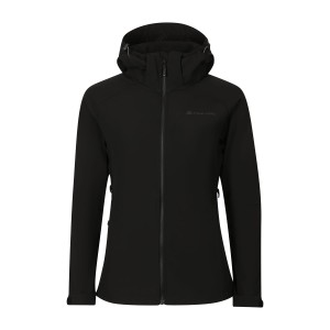 Softshell damski trekkingowy Hoora czarny