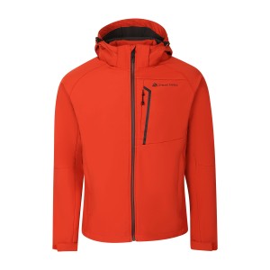 Softshell męski trekkingowy Hoor ceglany