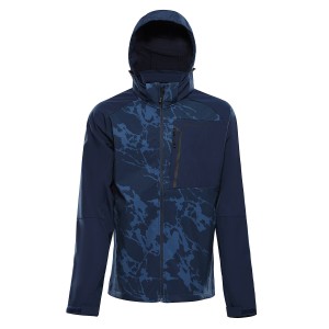 Softshell męski trekkingowy Hoor granatowy