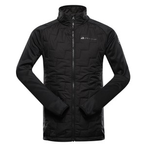 Bluza męska sportowa z wełną merino Jorw czarna