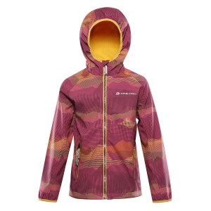 Kurtka dziecięca trekkingowa softshell Ezoro różowa