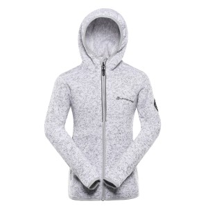 Bluza dziecięca polarowa z kapturem Zego 2 szara