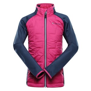 Bluza dziecięca sportowa z wełną merino Jorwo 2 różowa