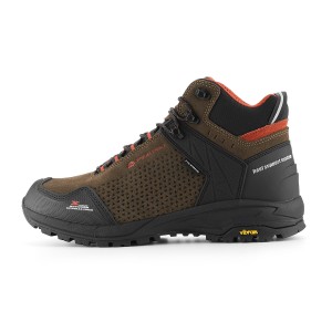 Buty trekkingowe za kostkę skórzane Angoon brązowe