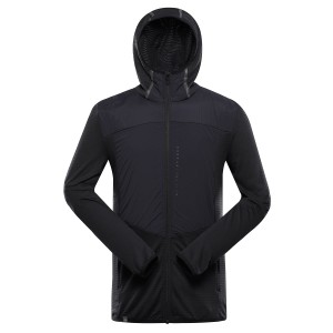 Bluza męska trekkingowa z kapturem Zoll czarna