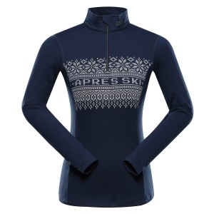 Bluza damska szybkoschnąca z zamkiem Stansa granatowa