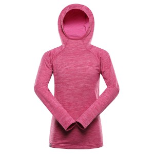 Bluza dziecięca sportowa z kapturem Rolto różowa