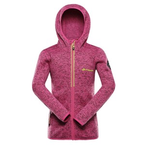 Bluza dziecięca polarowa z kapturem Zego 2 różowa