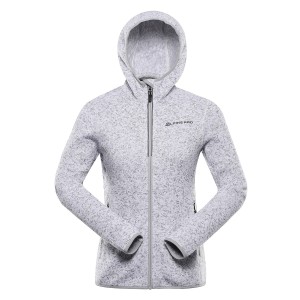 Bluza damska polarowa z kapturem Zega 2 szara