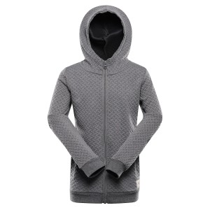 Bluza dziecięca z kapturem Lelo szara