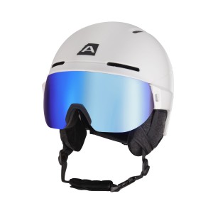 Kask narciarski snowboardowy z wizjerem Marge biały