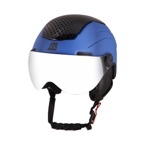 Kask narciarski snowboardowy z wizjerem Zewede niebieski