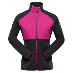 Bluza damska sportowa z wełną merino Gerla różowa