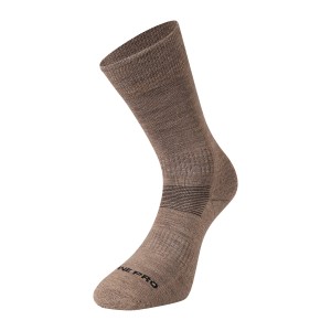 Skarpety trekkingowe z wełną merino Alpine Pro Erate brązowe