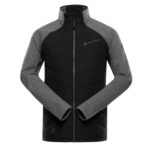 Bluza męska sportowa z wełną merino Jorw 2 czarna
