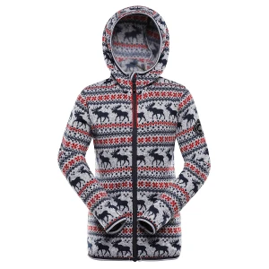 Bluza dziecięca polarowa z kapturem Noreso szara
