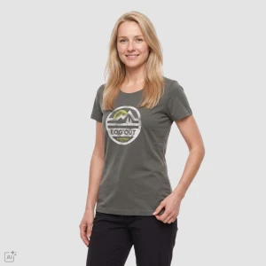 Koszulka damska z organicznej bawełny Termesa 4 khaki