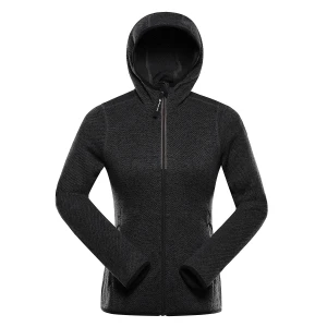 Bluza damska polarowa z kapturem Zega 3 czarna