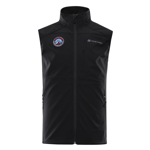 Bezrękawnik sportowy męski softshell niebieski